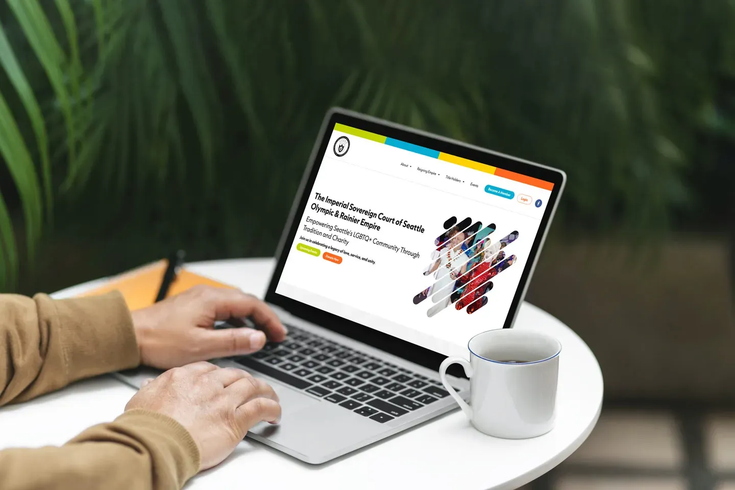 Imperial Court of Seattle — homepage mockup