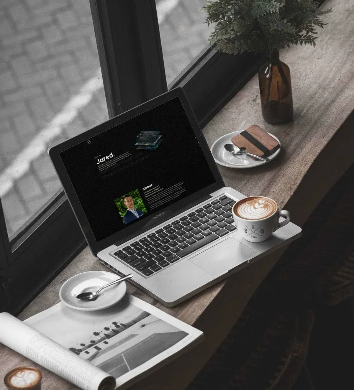 Jared Guiles — website mockup