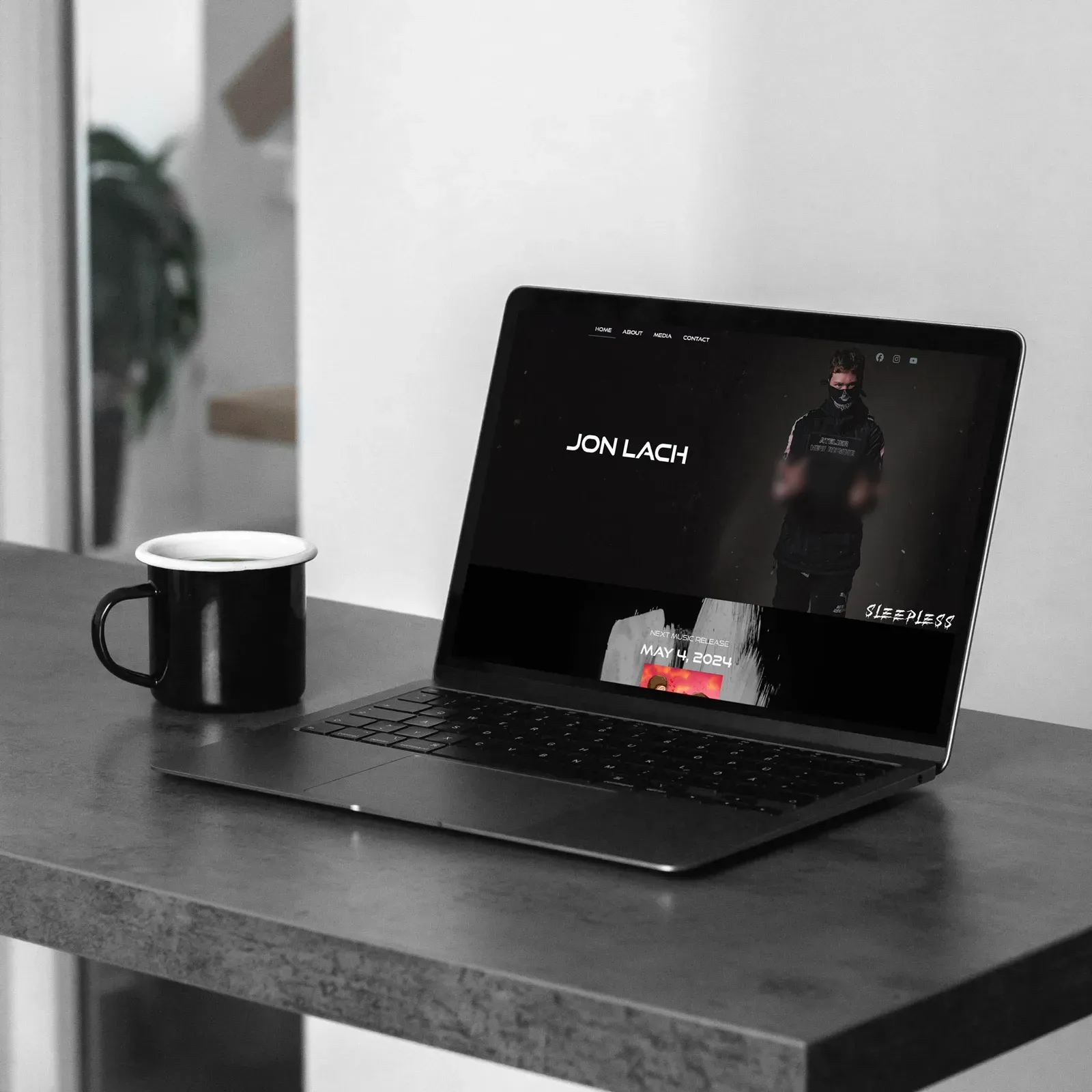 Jon Lach — website mockup