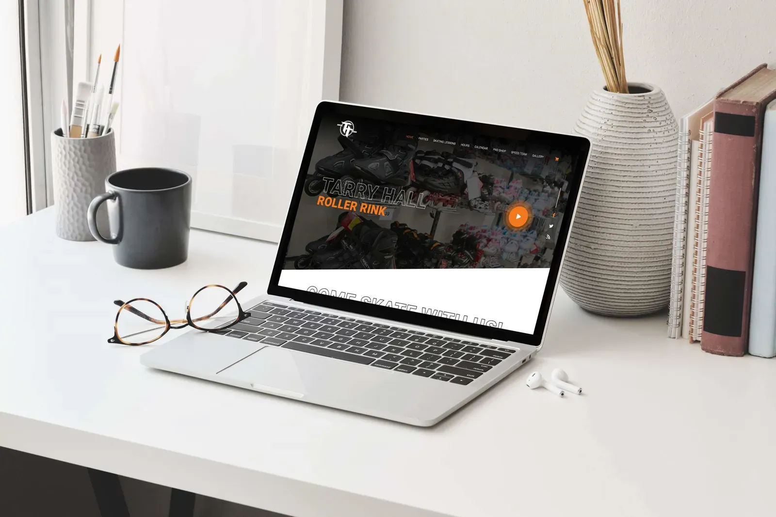 Tarry Hall Roller Skating Rink — website mockup