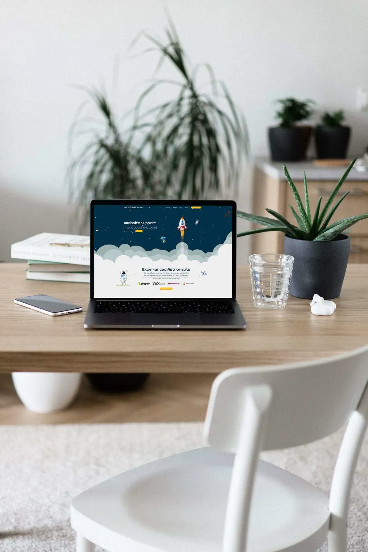 WP Afterburner — website mockup