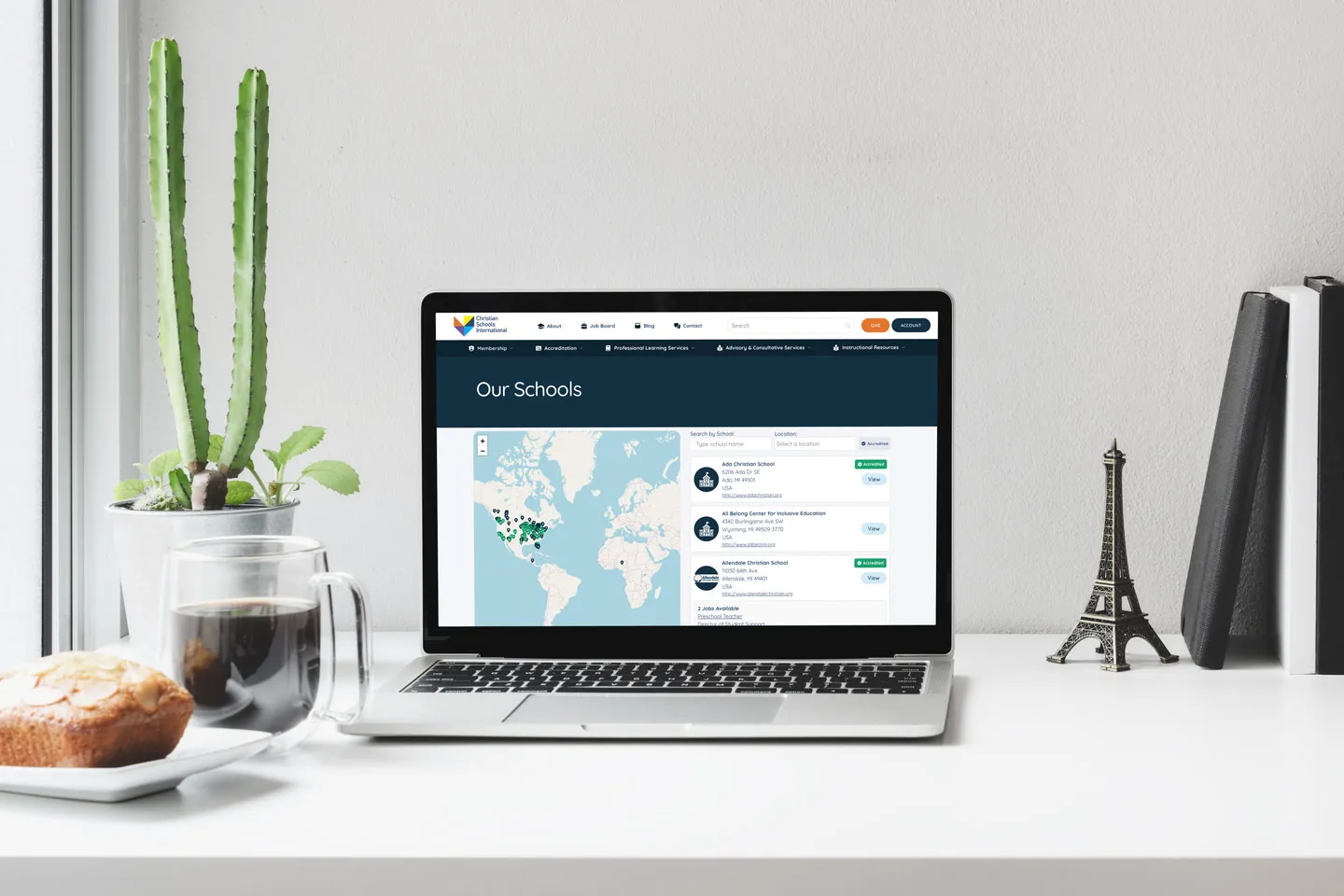 Christian Schools International — website mockup