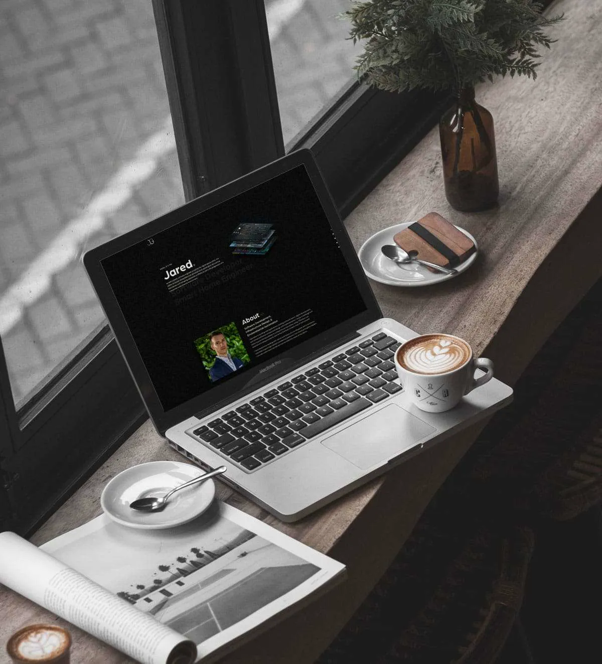 Jared Guiles — website mockup
